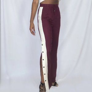 Side Button Track Joggers
